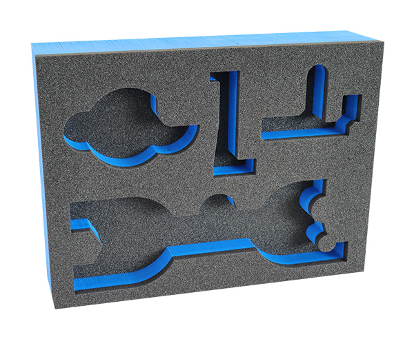 Konturverpackung 2 Farbig aus vernetztem PE