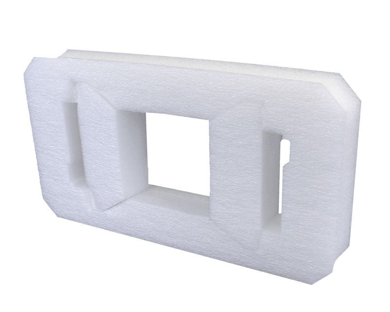 Konstruktiveverpackung aus unvernetztem PE-Schaumstoff